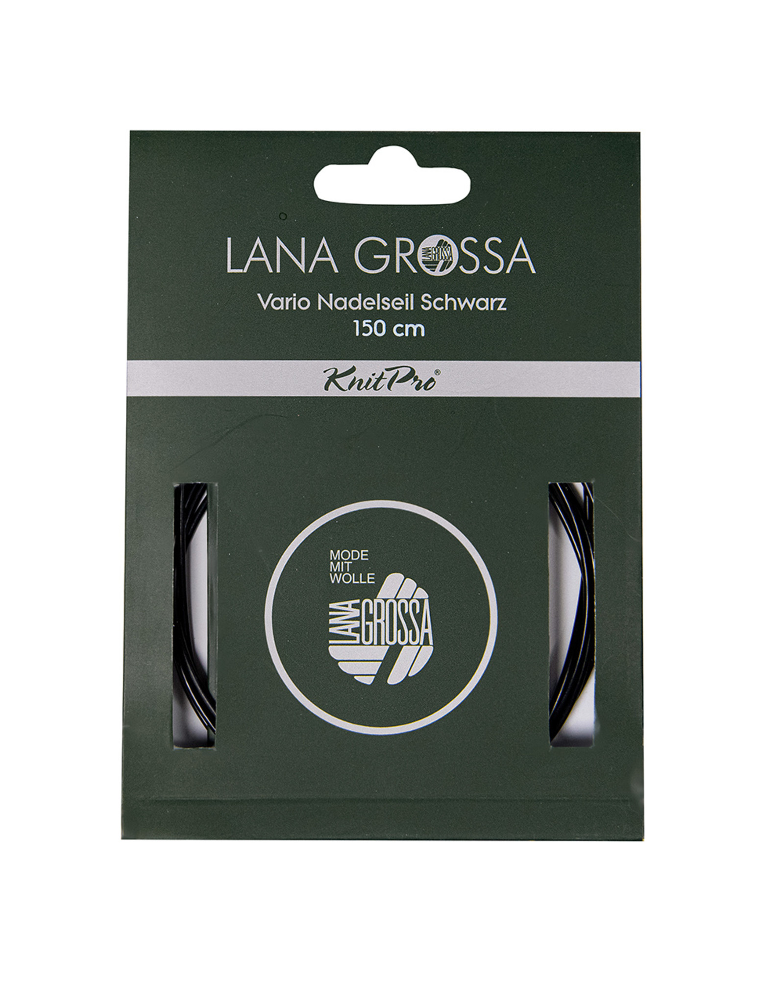 Lana Grossa Lana Grossa Vario nadelseil Schwarz (kabel) 50 cm