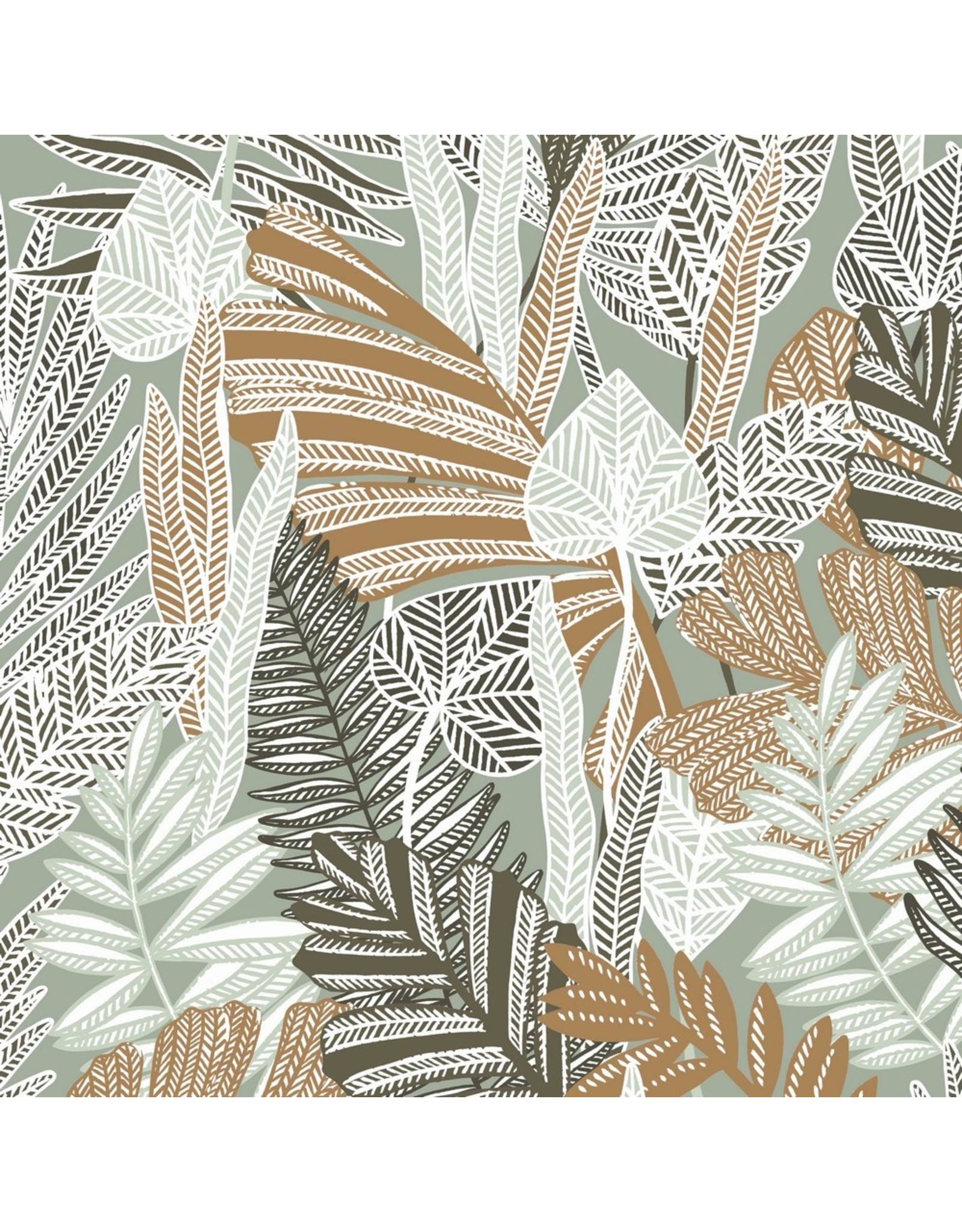 Stof: Canvas blaadjes/leaves (OEKO-TEX)