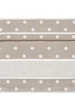 Rico Rico Badhanddoek om te borduren  70x140cm beige met bolletjes