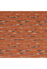 Poppy Poppy stof Purring fur stripes roestkleur (OEKO-TEX) Poppy Poppy stof Purring fur stripes roestkleur (OEKO-TEX)