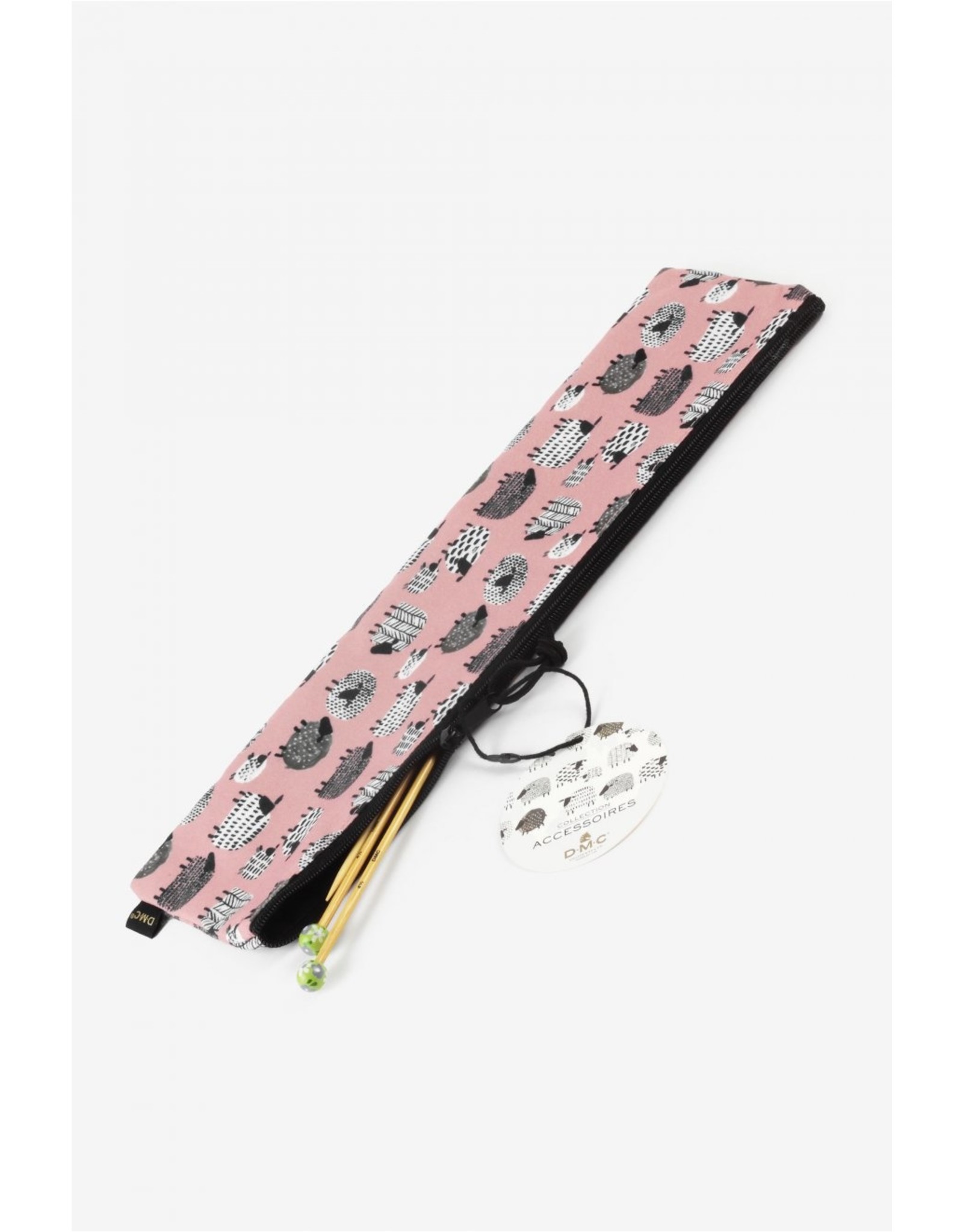 DMC DMC breinaalden tas/etui schapen roze