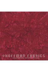 Hoffman Fabrics Stof 100% katoen Bali Hand-dyed wijnrood
