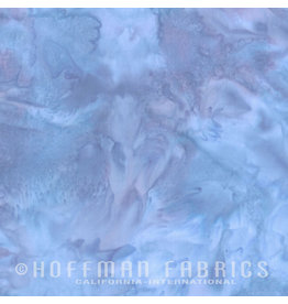 Hoffman Fabrics Stof 100% katoen Bali Hand-dyed blauw