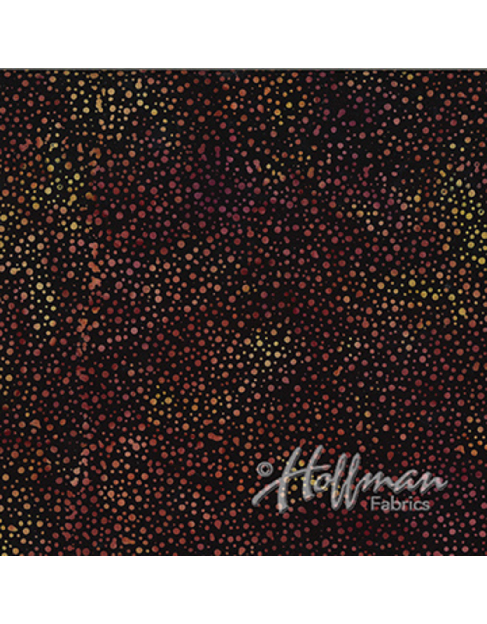 Hoffman Fabrics Stof 100% katoen Bali Dots Roze-paars-geel