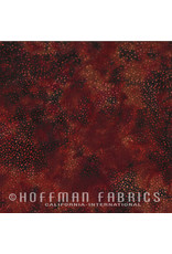 Hoffman Fabrics Stof 100% katoen Bali Dots Fire