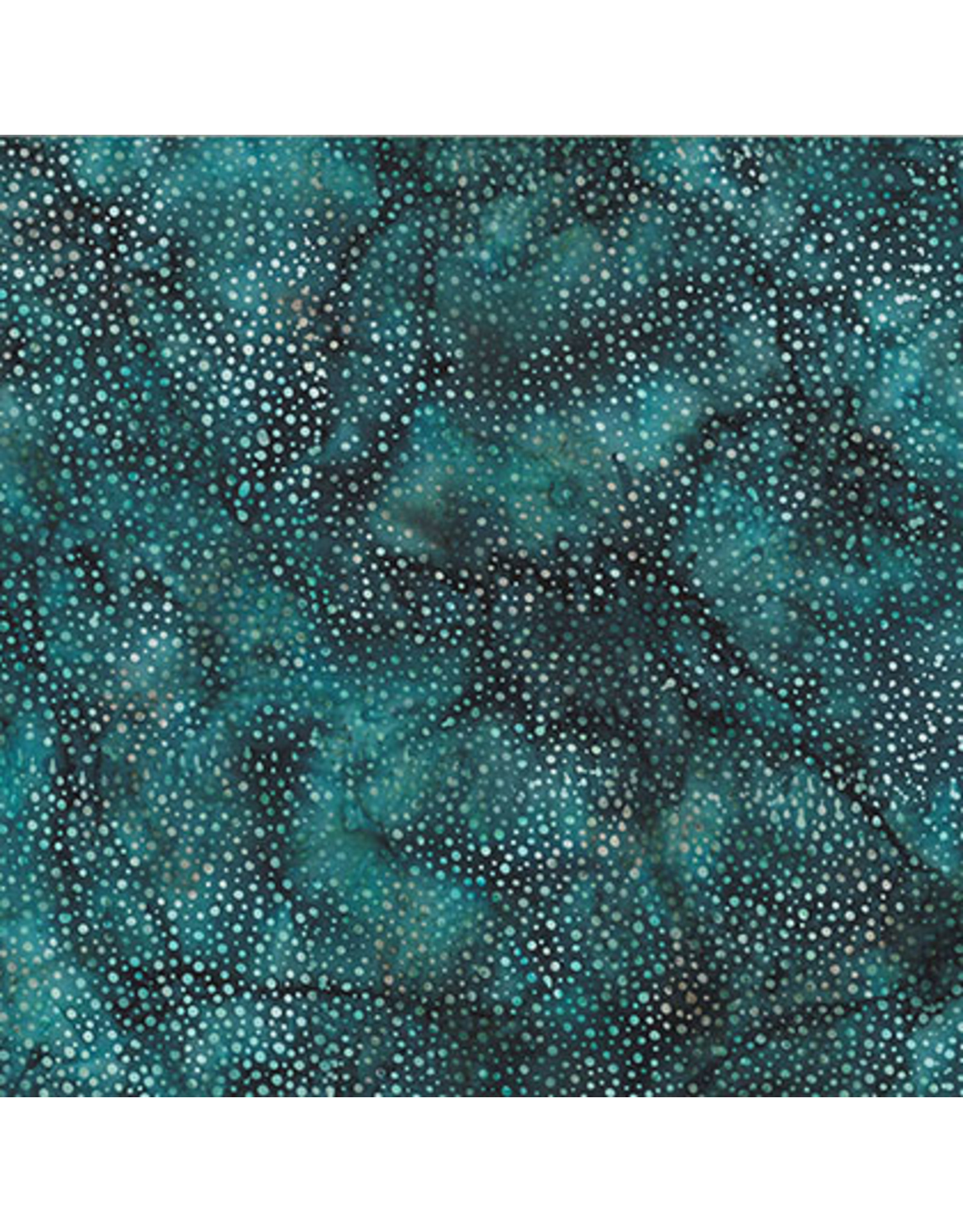 Hoffman Fabrics Stof 100% katoen Bali Dots donker turquoise