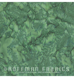 Hoffman Fabrics Stof 100% katoen Bali Hand-dyed groen