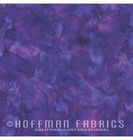 Hoffman Fabrics Stof 100% katoen Bali Hand-dyed paars