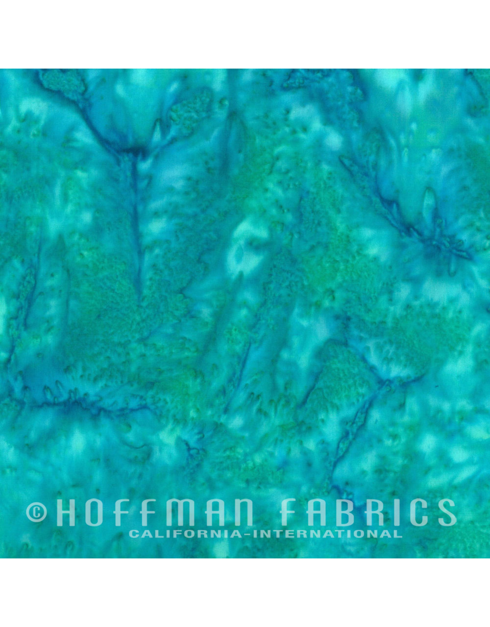 Hoffman Fabrics Stof 100% katoen Bali Hand-dyed turquoise