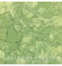 Hoffman Fabrics Stof 100% katoen Bali Hand-dyed lichtgroen