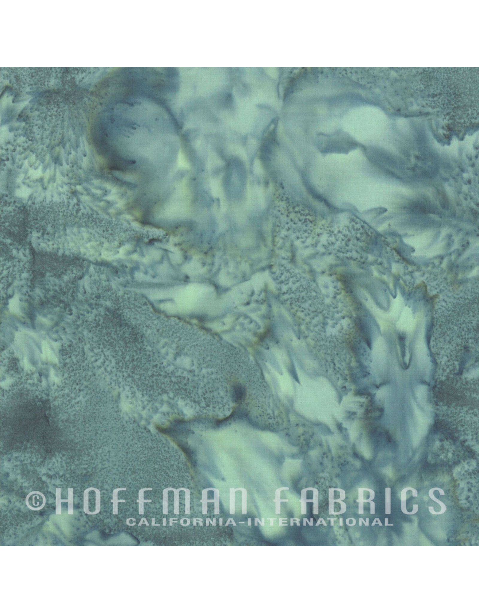 Hoffman Fabrics Stof 100% katoen Bali Hand-dyed groen-blauw