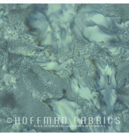 Hoffman Fabrics Stof 100% katoen Bali Hand-dyed groen-blauw