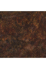 Hoffman Fabrics Stof 100% katoen Bali dots donkerbruin