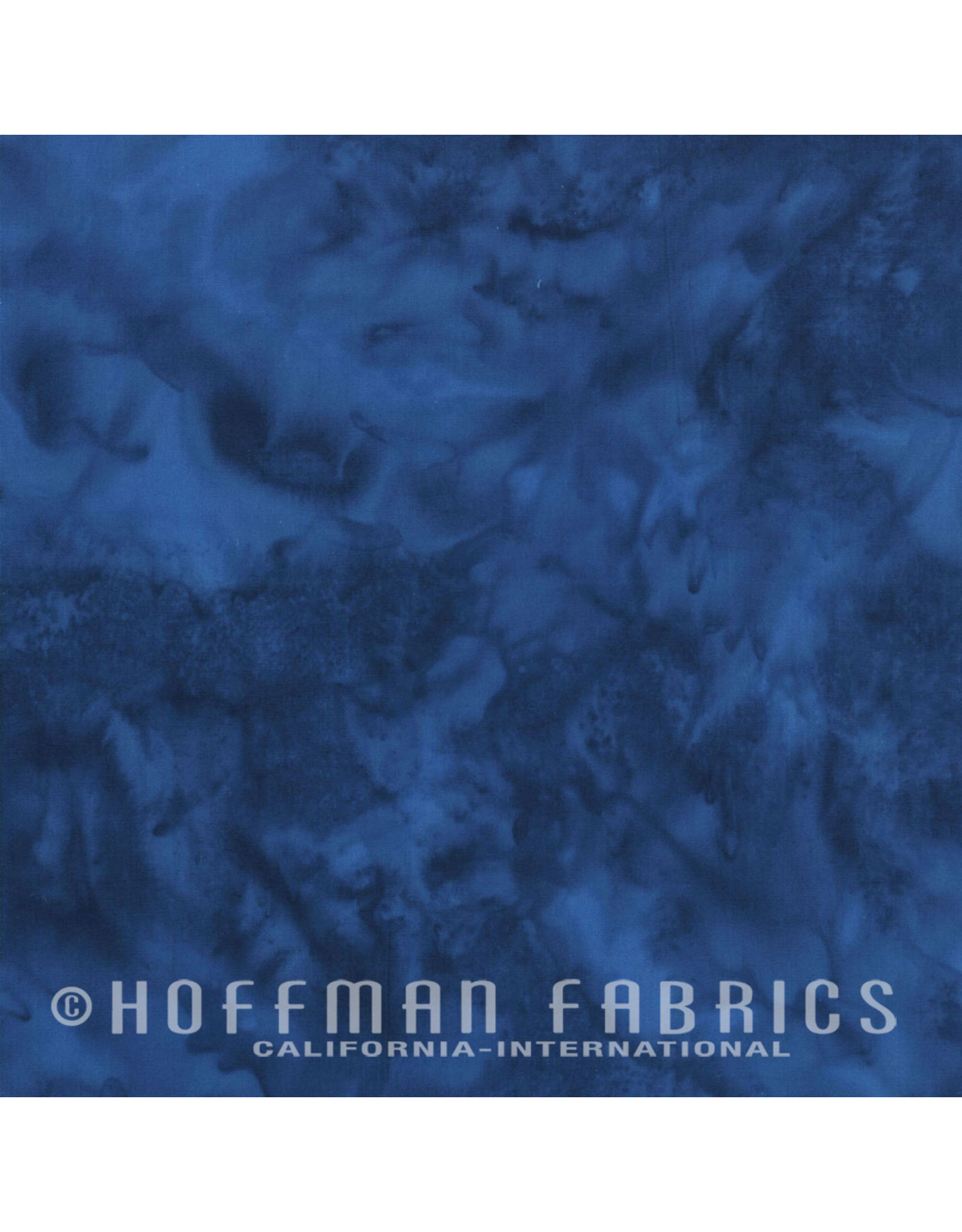 Hoffman Fabrics Stof 100% katoen Bali Hand-dyed kobalt blauw