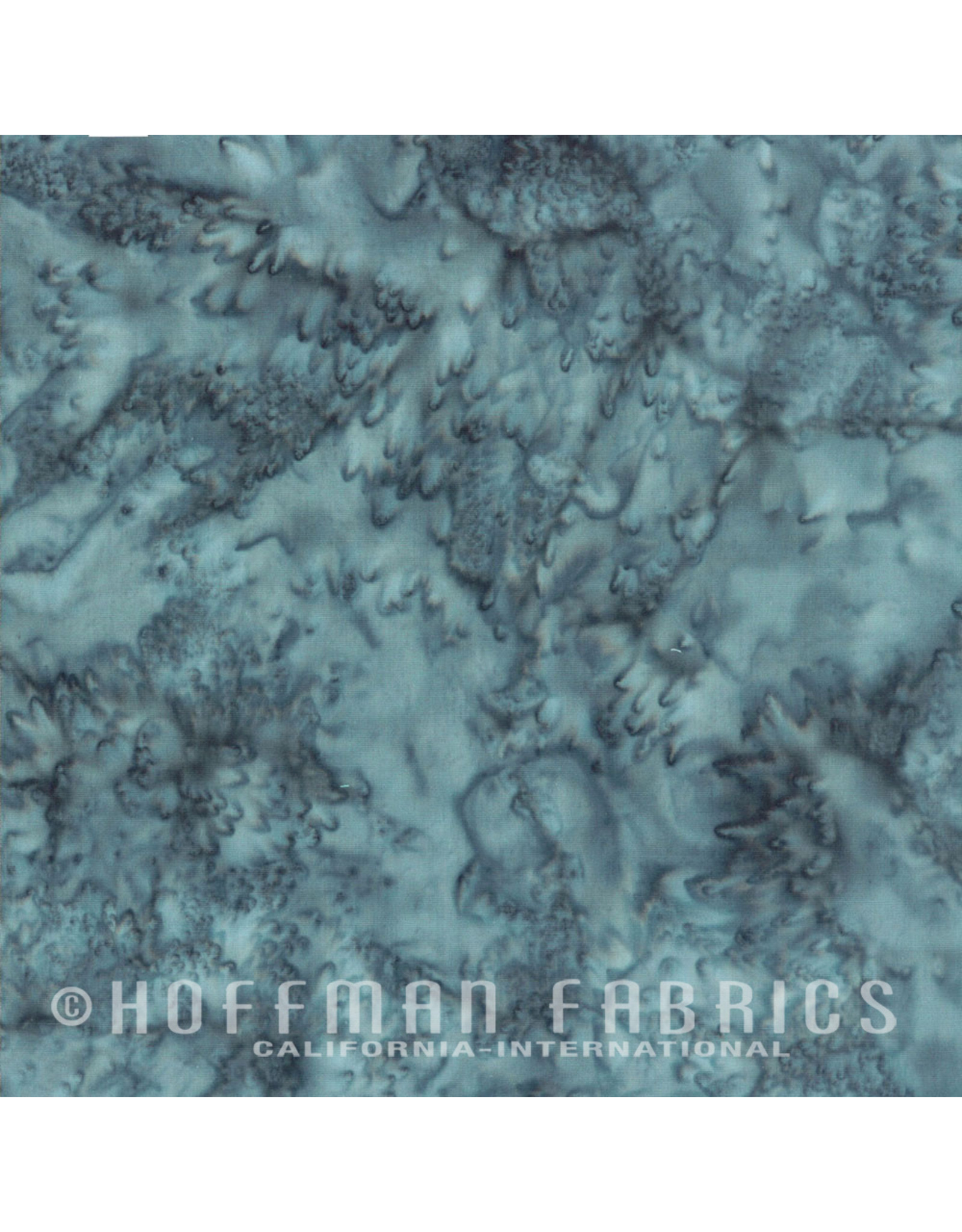 Hoffman Fabrics Stof 100% katoen blauw-grijs