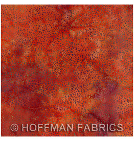 Hoffman Fabrics Stof 100% katoen Bali dots vulkaan