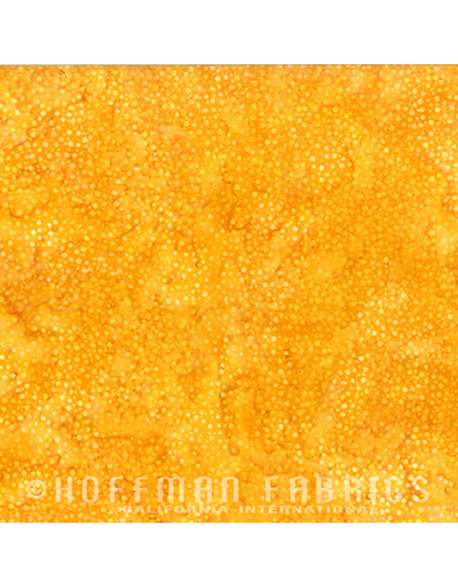 Hoffman Fabrics Stof 100% katoen Bali Dots geel