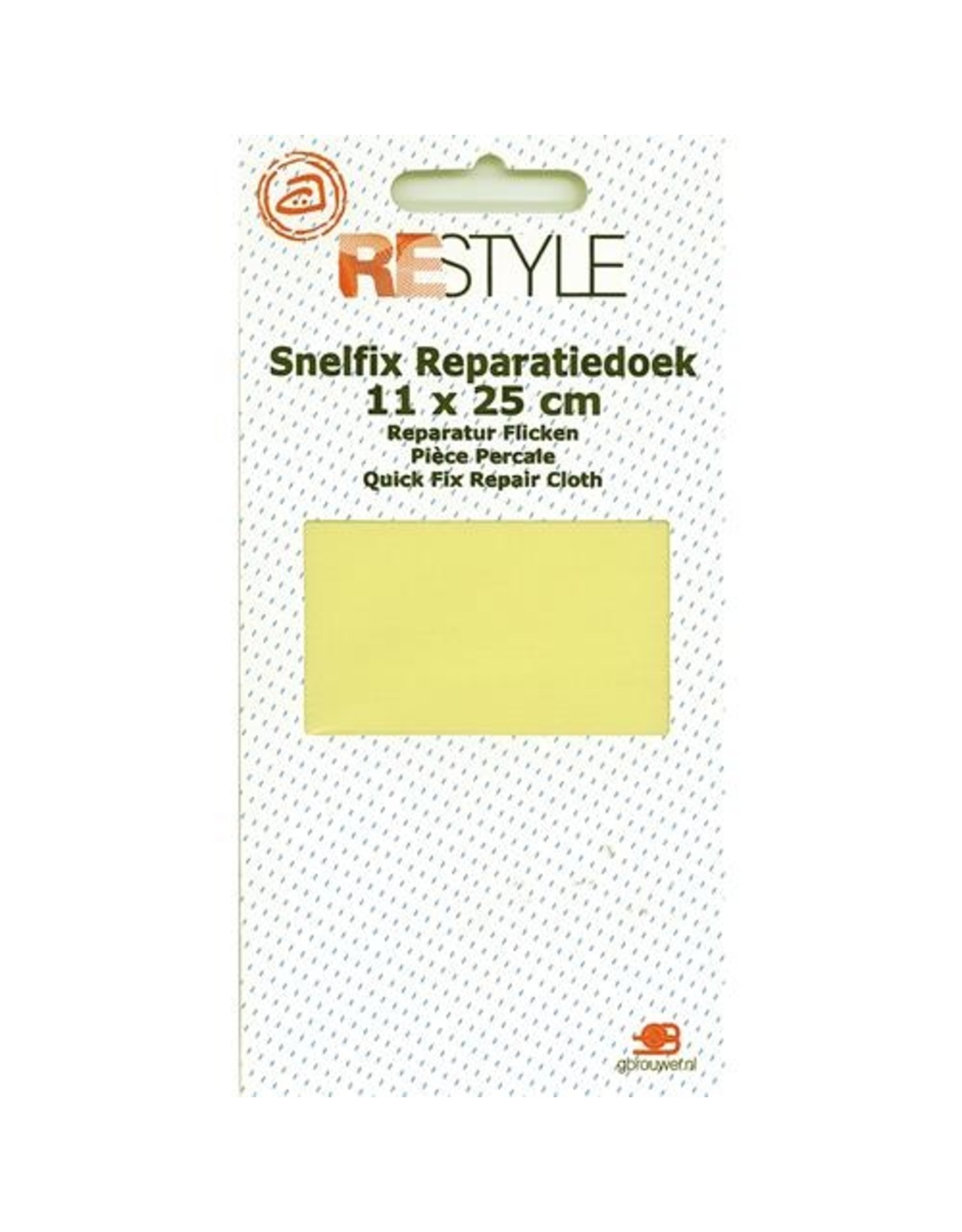 Restyle Restyle Snelfix reparatiedoek (niet-rekbaar) l. geel 638