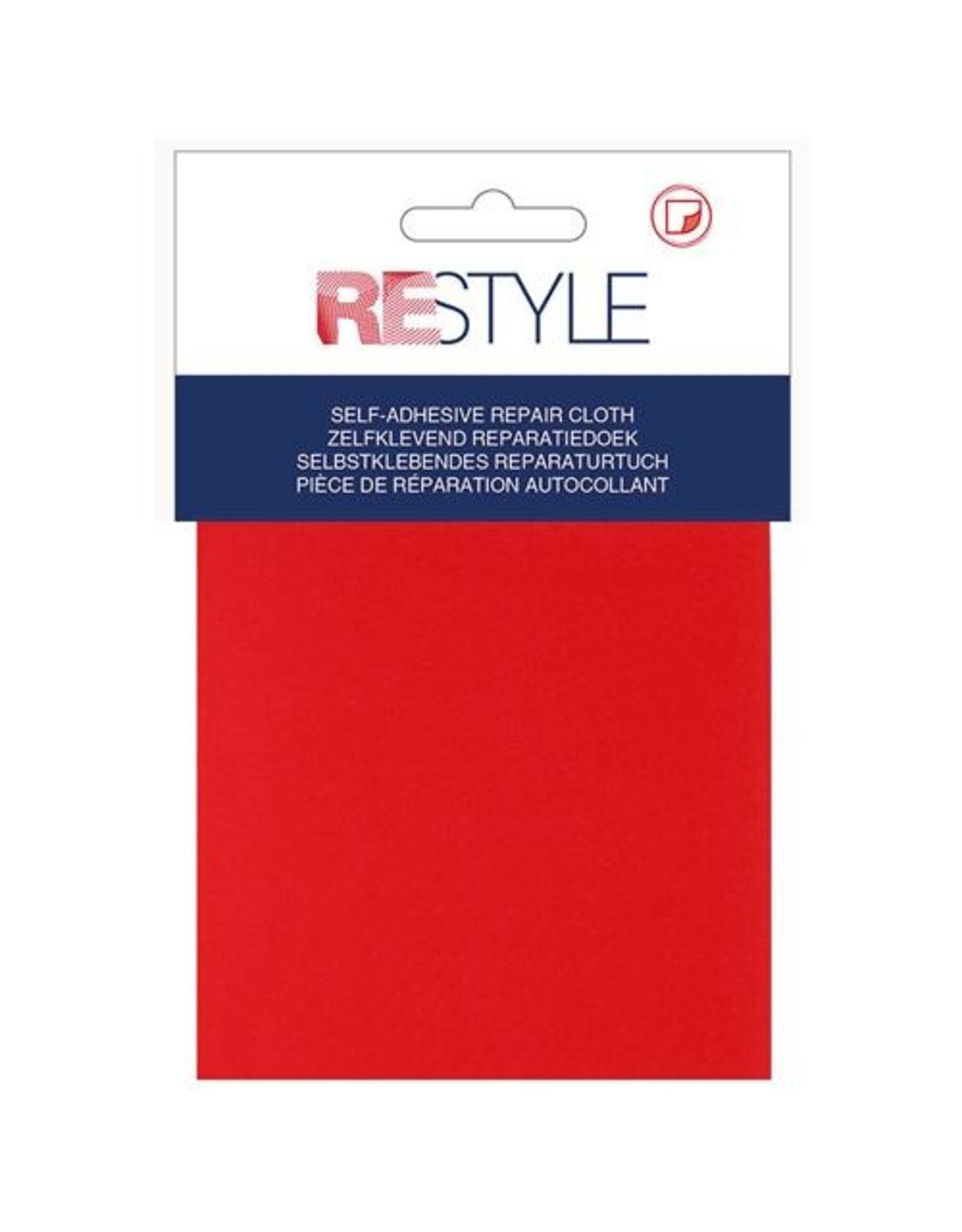 Restyle Restyle reparatiedoek nylon zelkl. 10x20cm rood 722