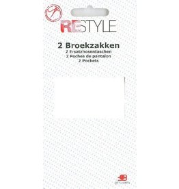 Restyle 2 broekzakken wit