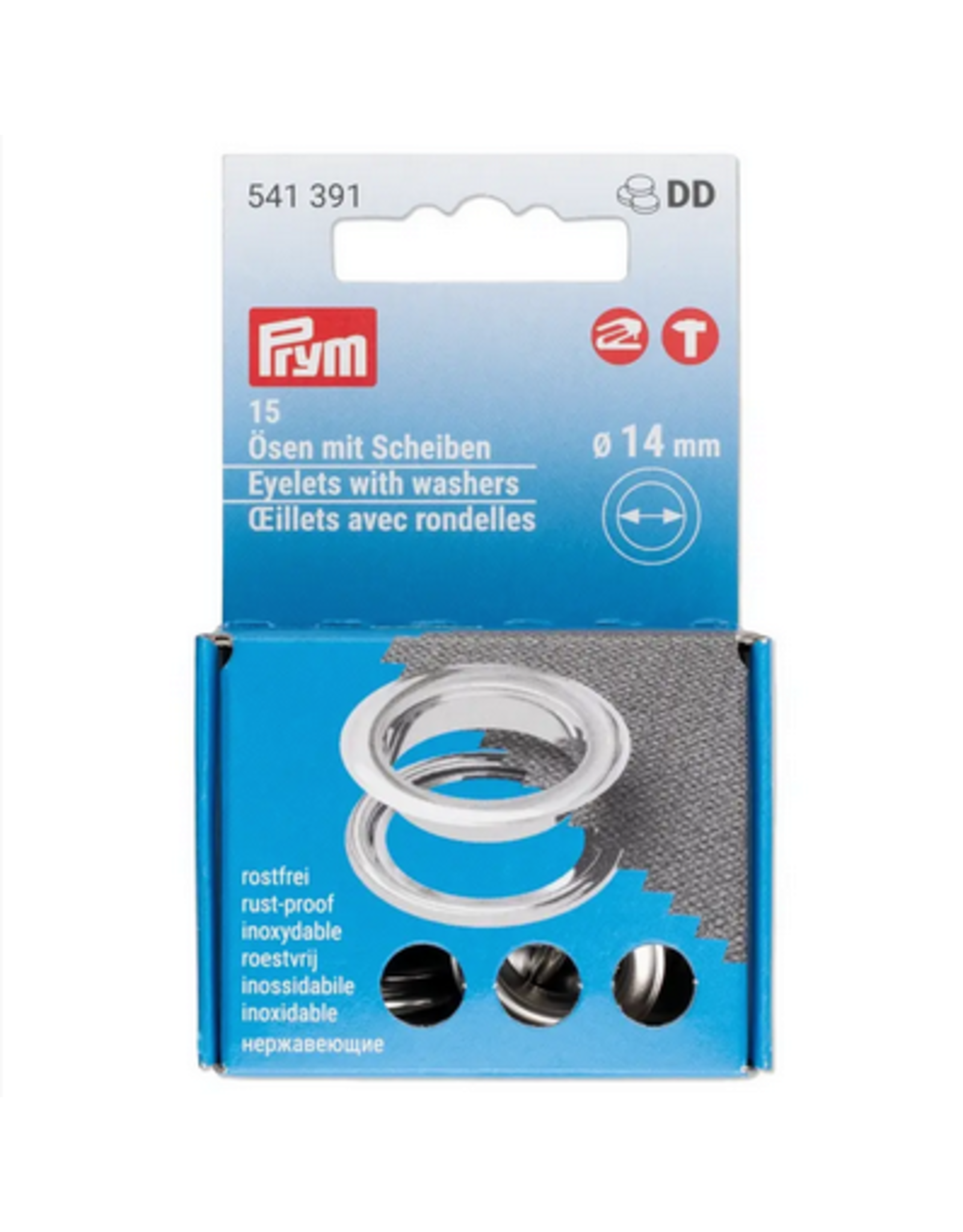 Prym Prym 15 zilveren ringen met schijven 14mm voor Creative tool