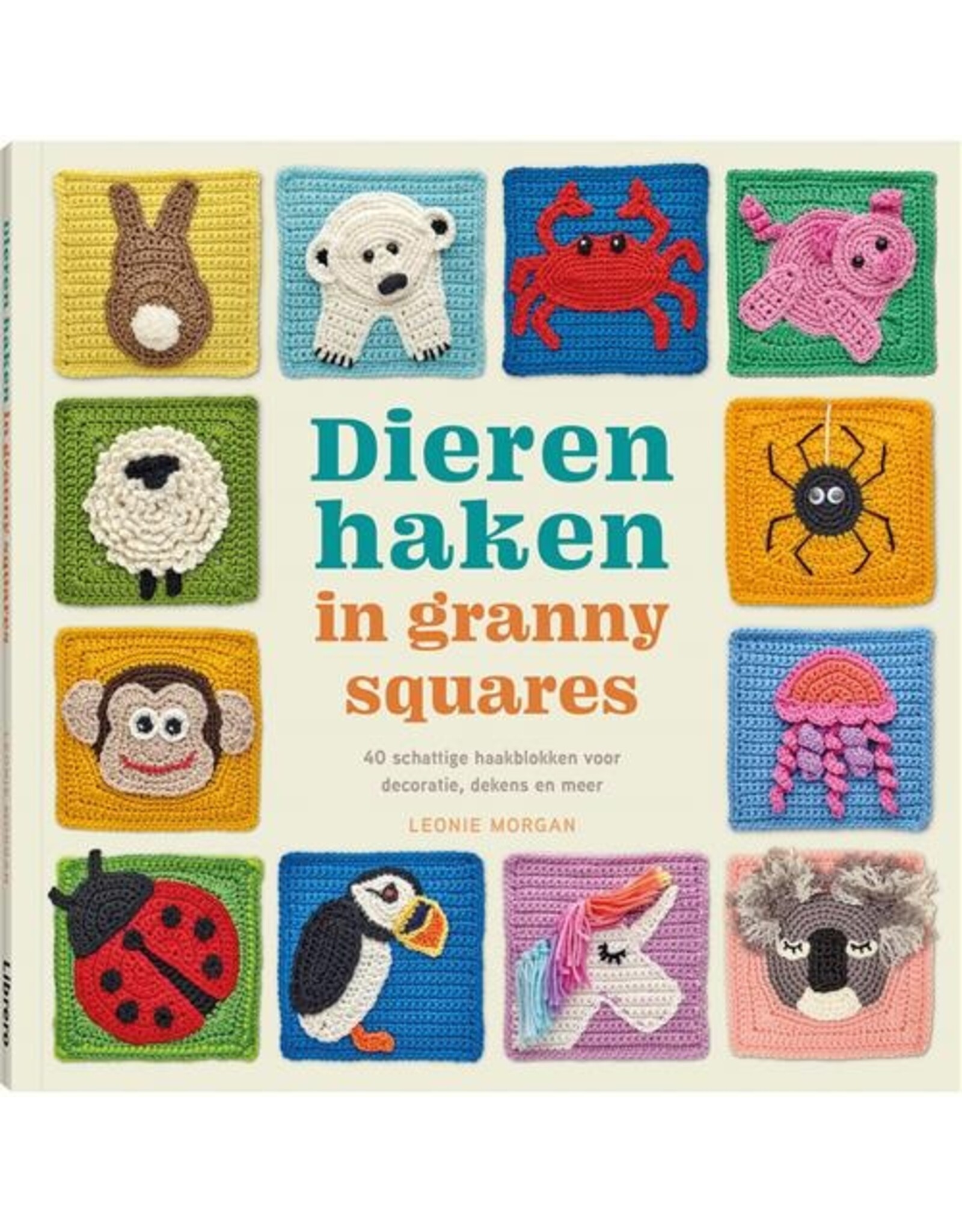 Boek: Dieren haken in granny squares - L. Morgan