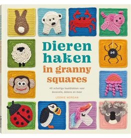 Boek: Dieren haken in granny squares - L. Morgan