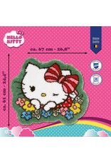 Knoopvormtapijt kit Hello Kitty Flower