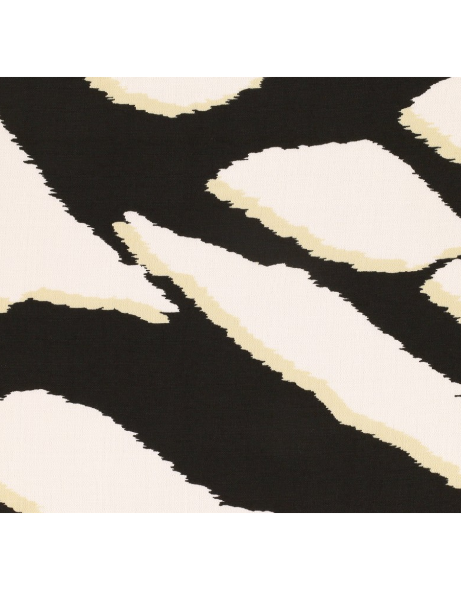 Tissuland Rayonne polyamide imprimée zwart wit