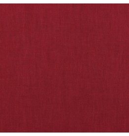 Linen washed dark red