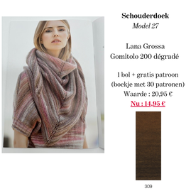 Pakket 1 bol Lana Grossa Gomitolo 200 dégradé col. 309