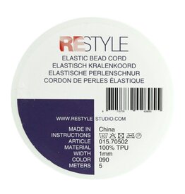 Restyle Restyle Elastisch kralenkoord 1mm - 4 meter