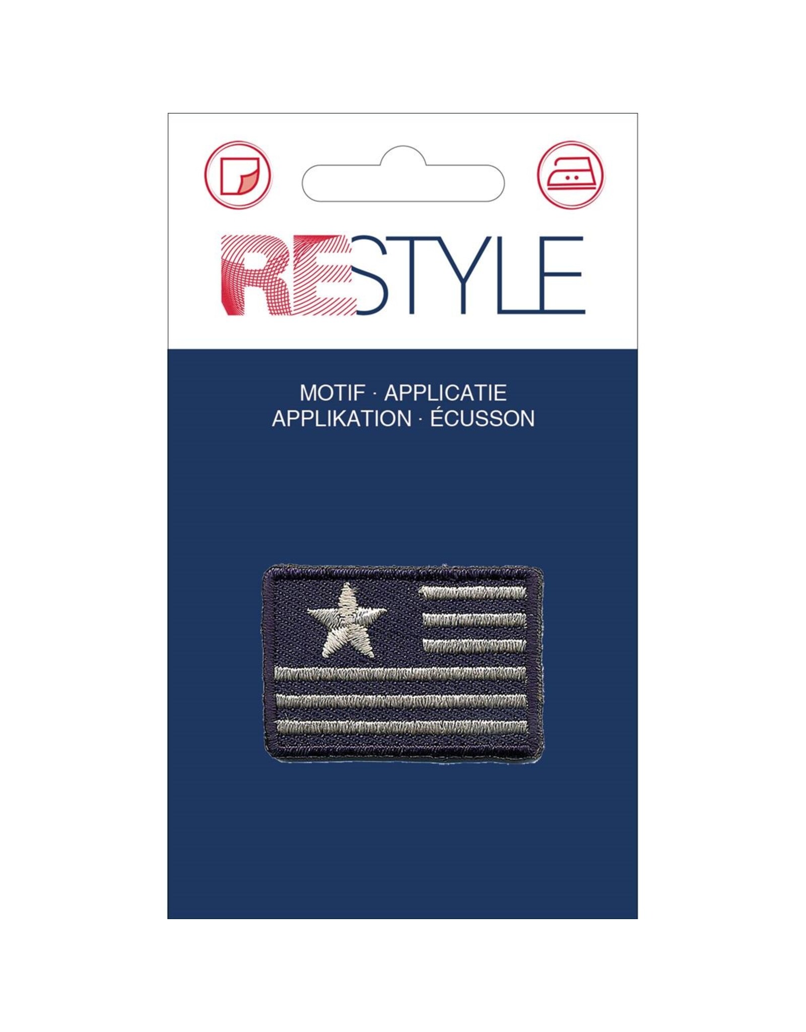 Restyle Applicatie Stars and stripes blauw