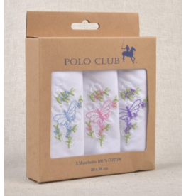 Zakdoeken 100% katoen col. 001 - 3 stuks