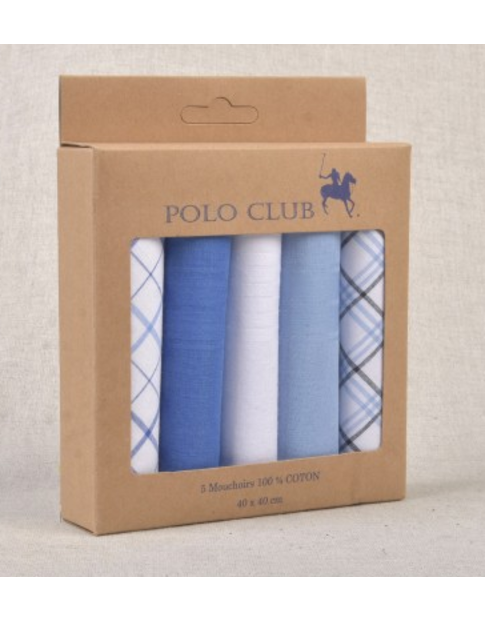 Zakdoeken 100% katoen col. 015 - 5 stuks