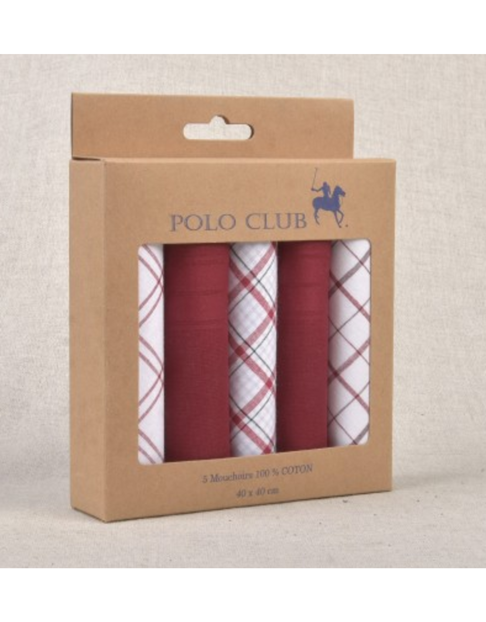 Zakdoeken 100% katoen col. 014 - 5 stuks