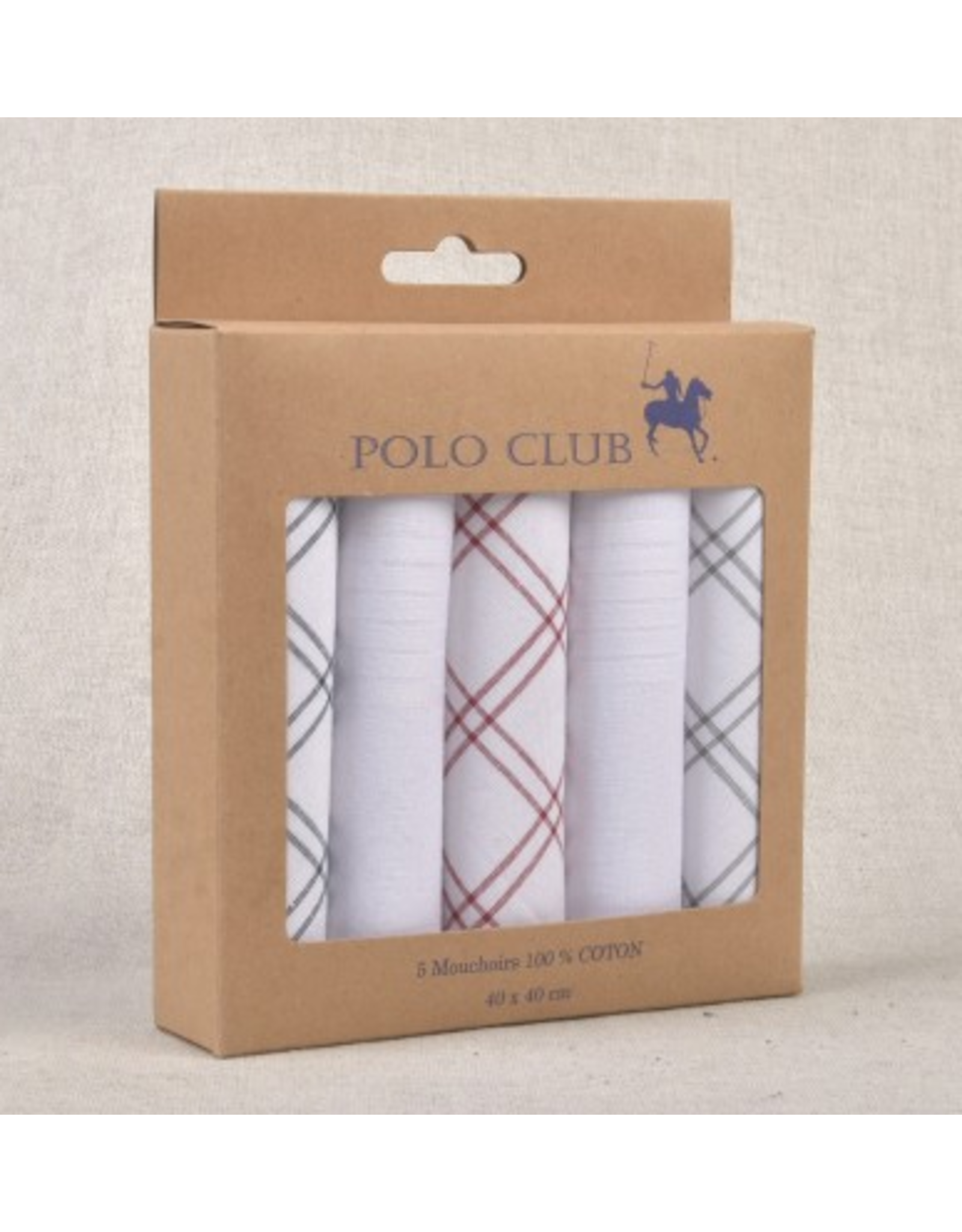 Zakdoeken 100% katoen col. 010 - 5 stuks