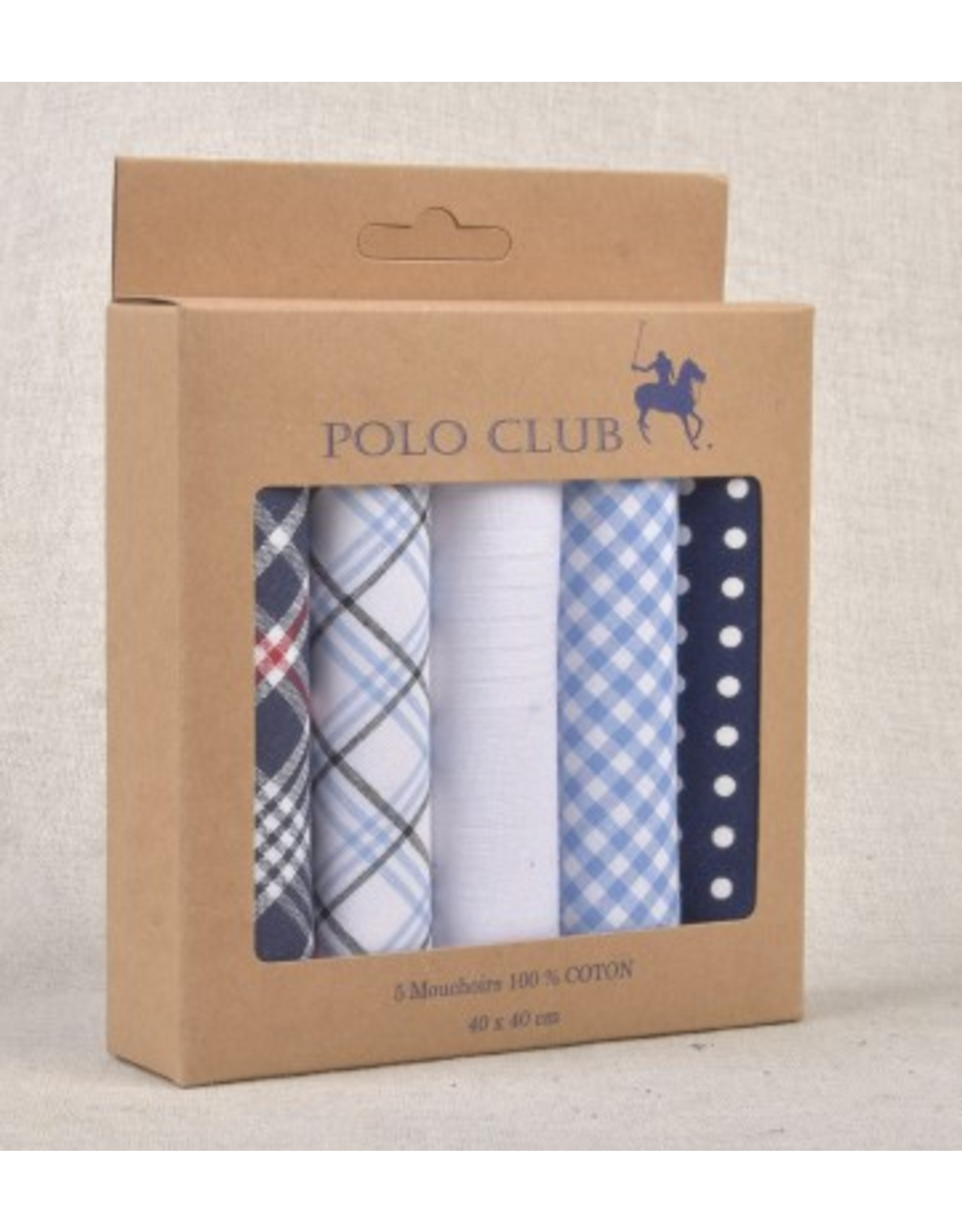 Zakdoeken 100% katoen col. 016 - 5 stuks