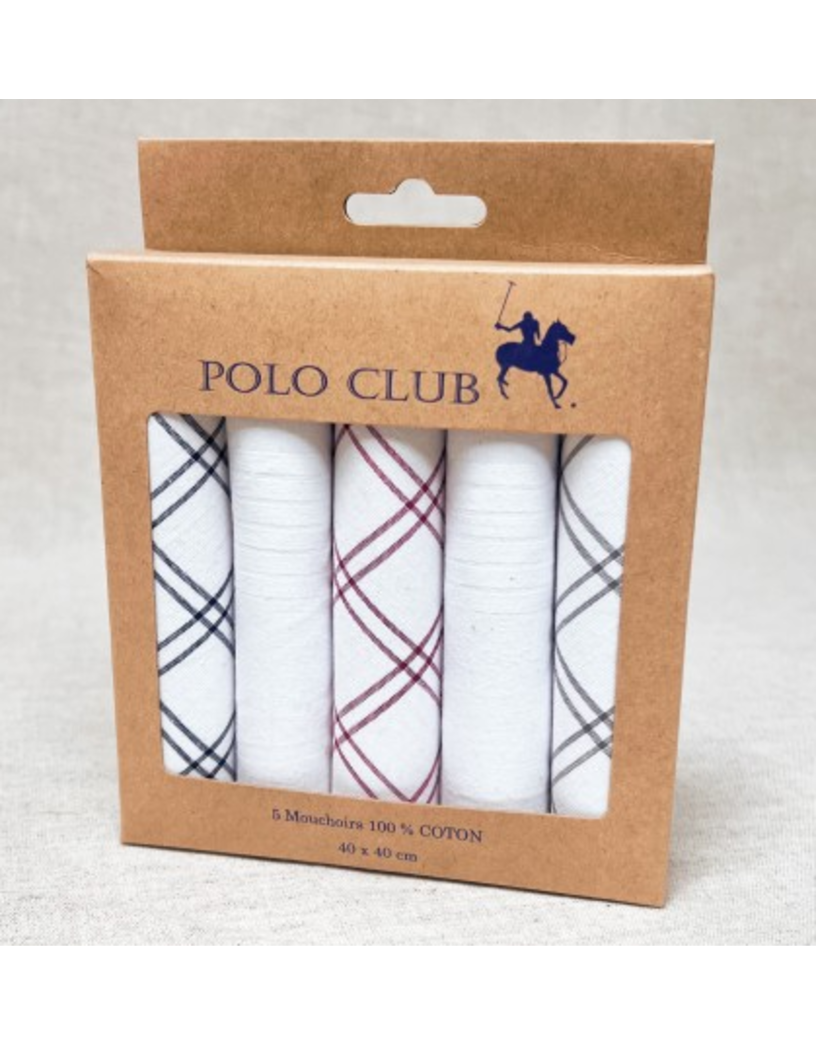Zakdoeken 100% katoen col. 012 - 5 stuks