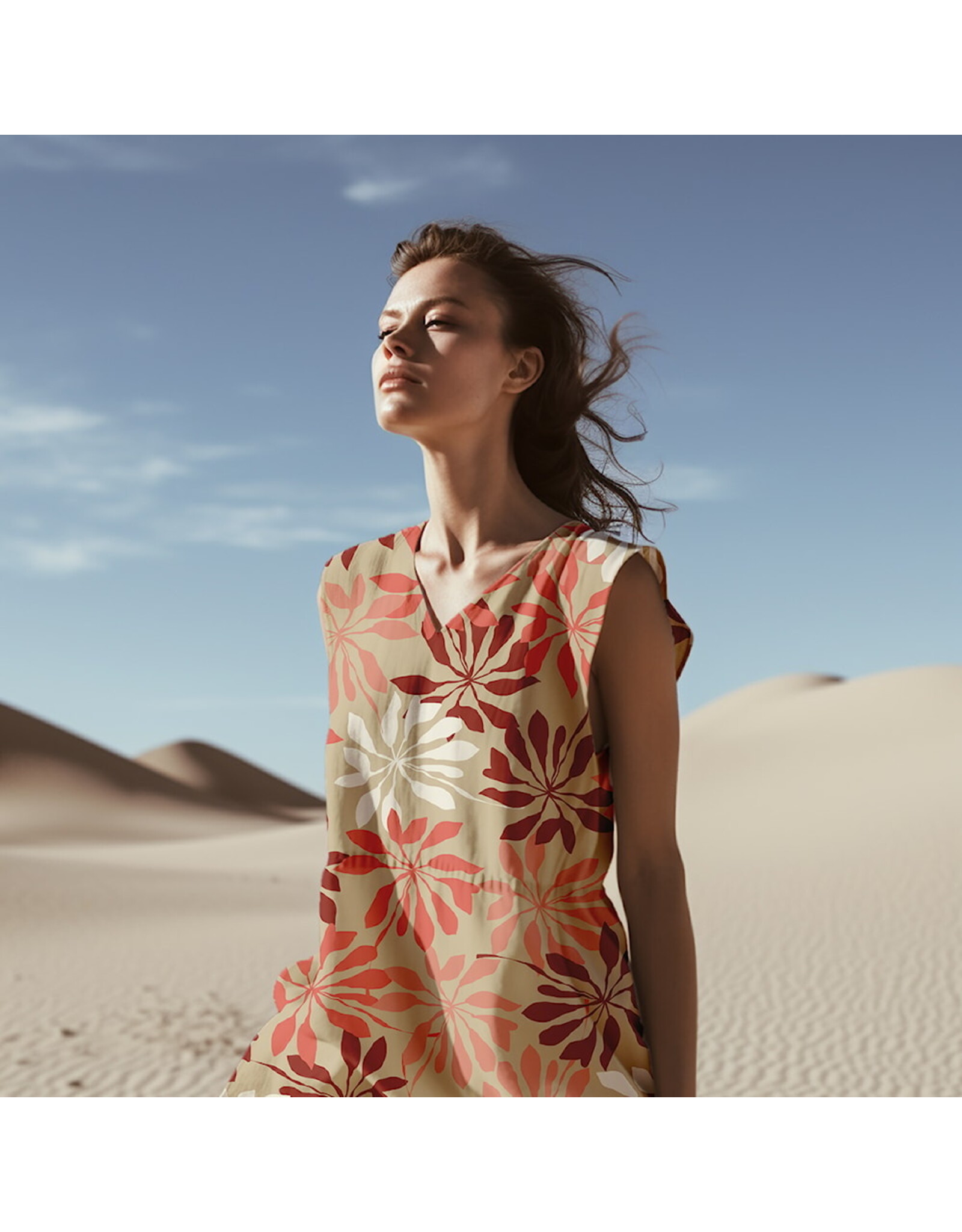 Stoffabrics Light & Lush bloemen rood/roos