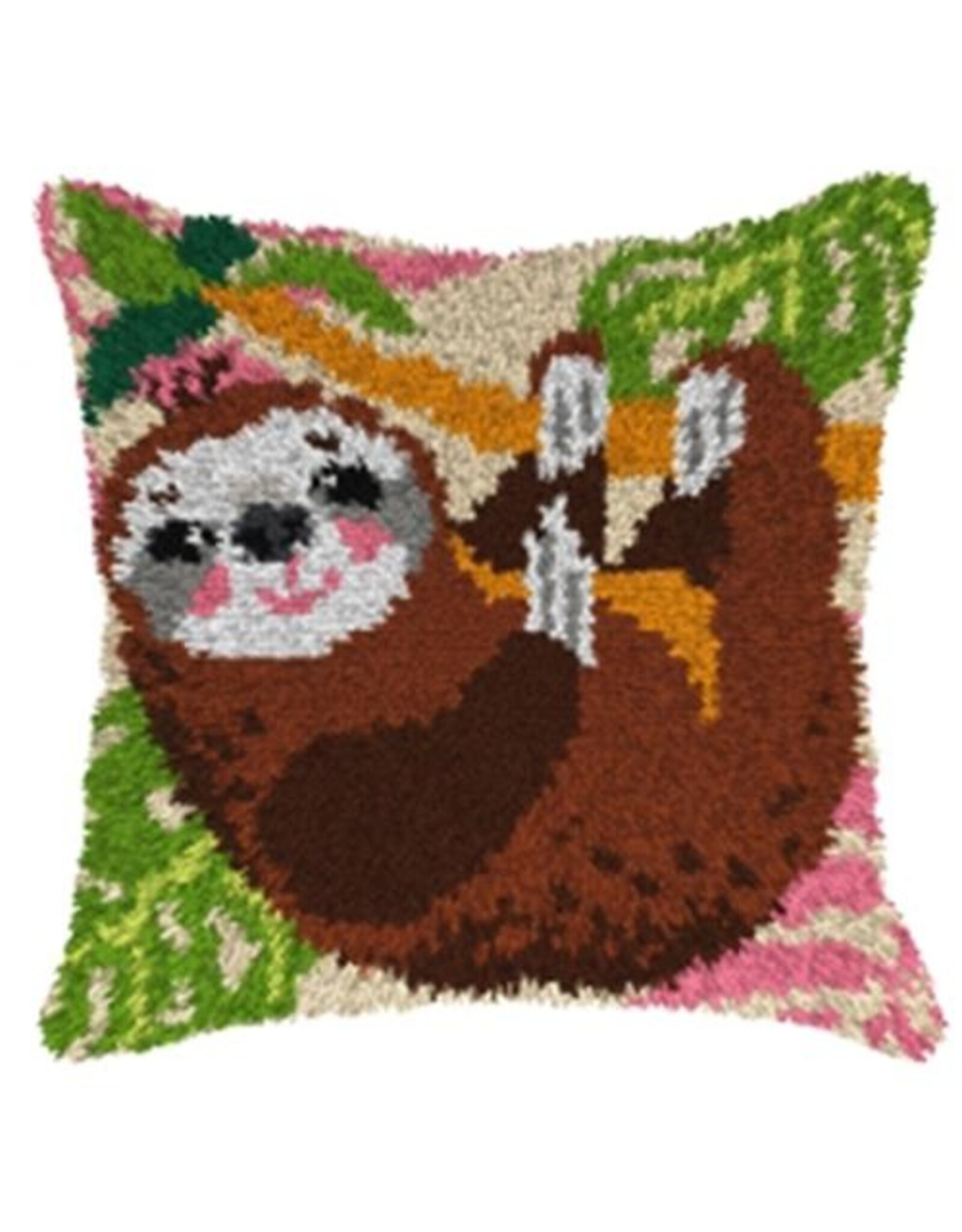 Orchidea Orchidea Knooppakket kussen luiaard 40x40cm