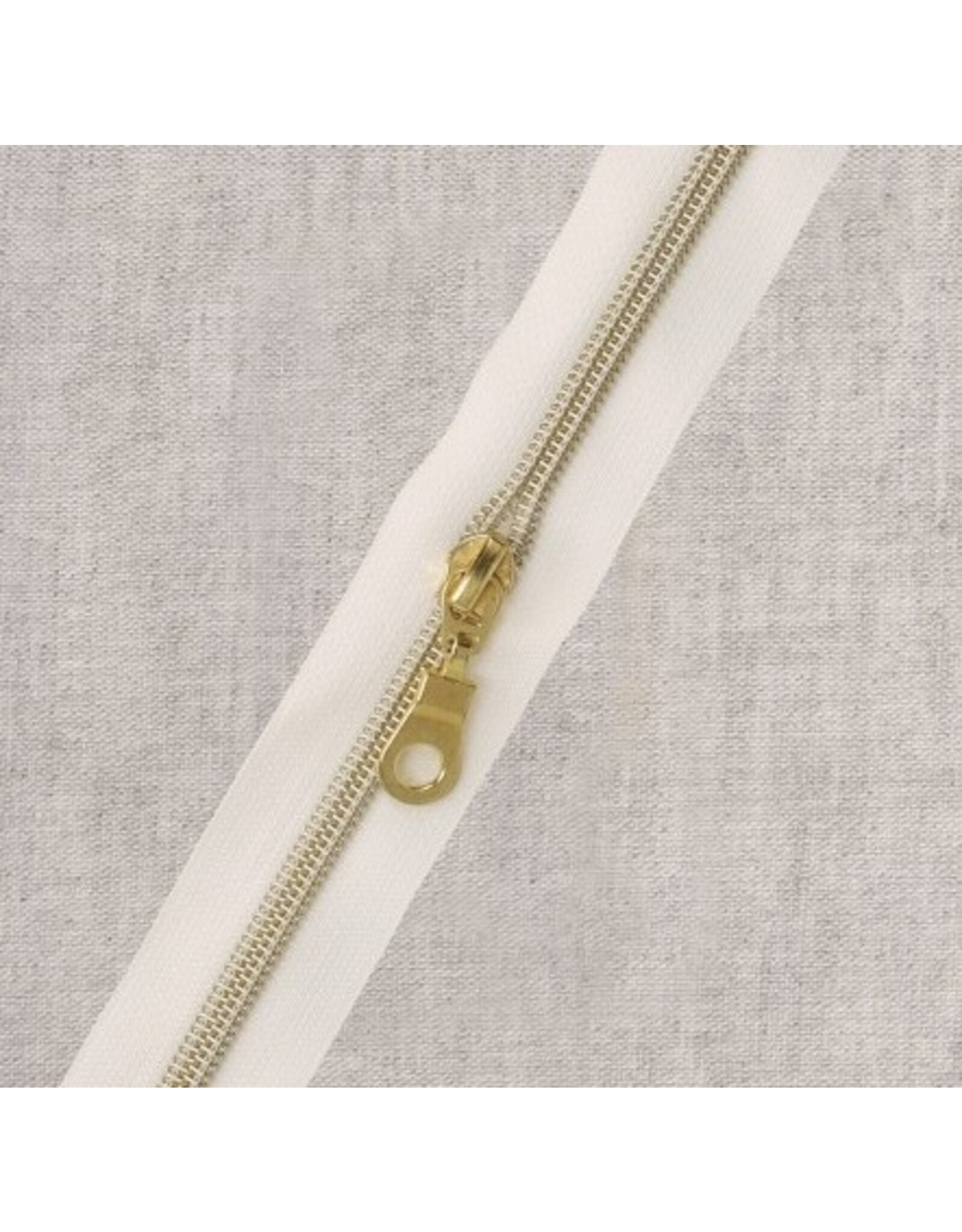 Mediac Mediac Sierrits wit met gouden tandjes a/d meter