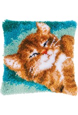 Vervaco Vervaco Knooppakket Spinnende kat 40x40cm