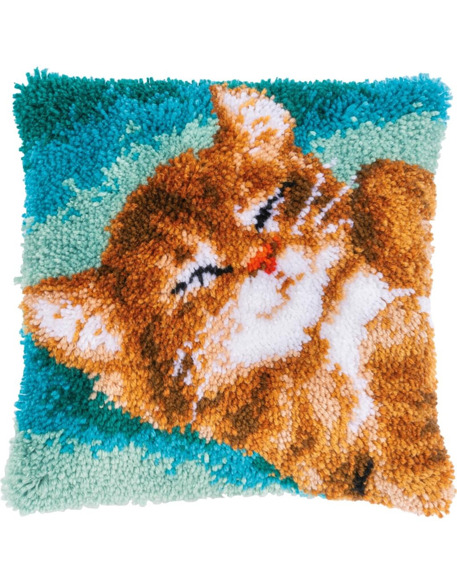 Vervaco Vervaco Knooppakket Spinnende kat 40x40cm