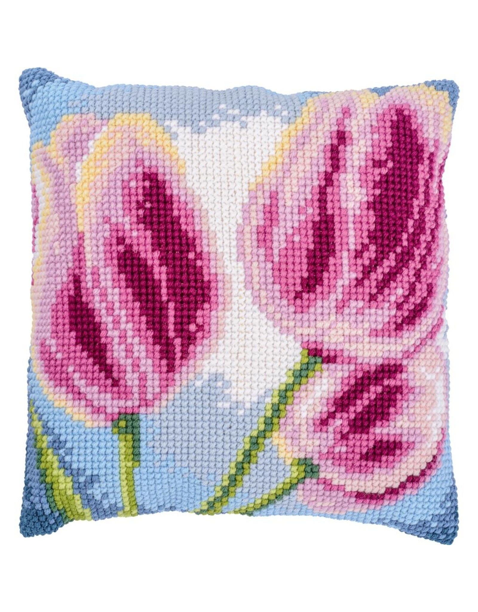 Vervaco Vervaco Kruissteekpakket kussen 3 tulpen