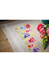 Vervaco Vervaco Borduurpakket Loper viooltjes 40x100cm
