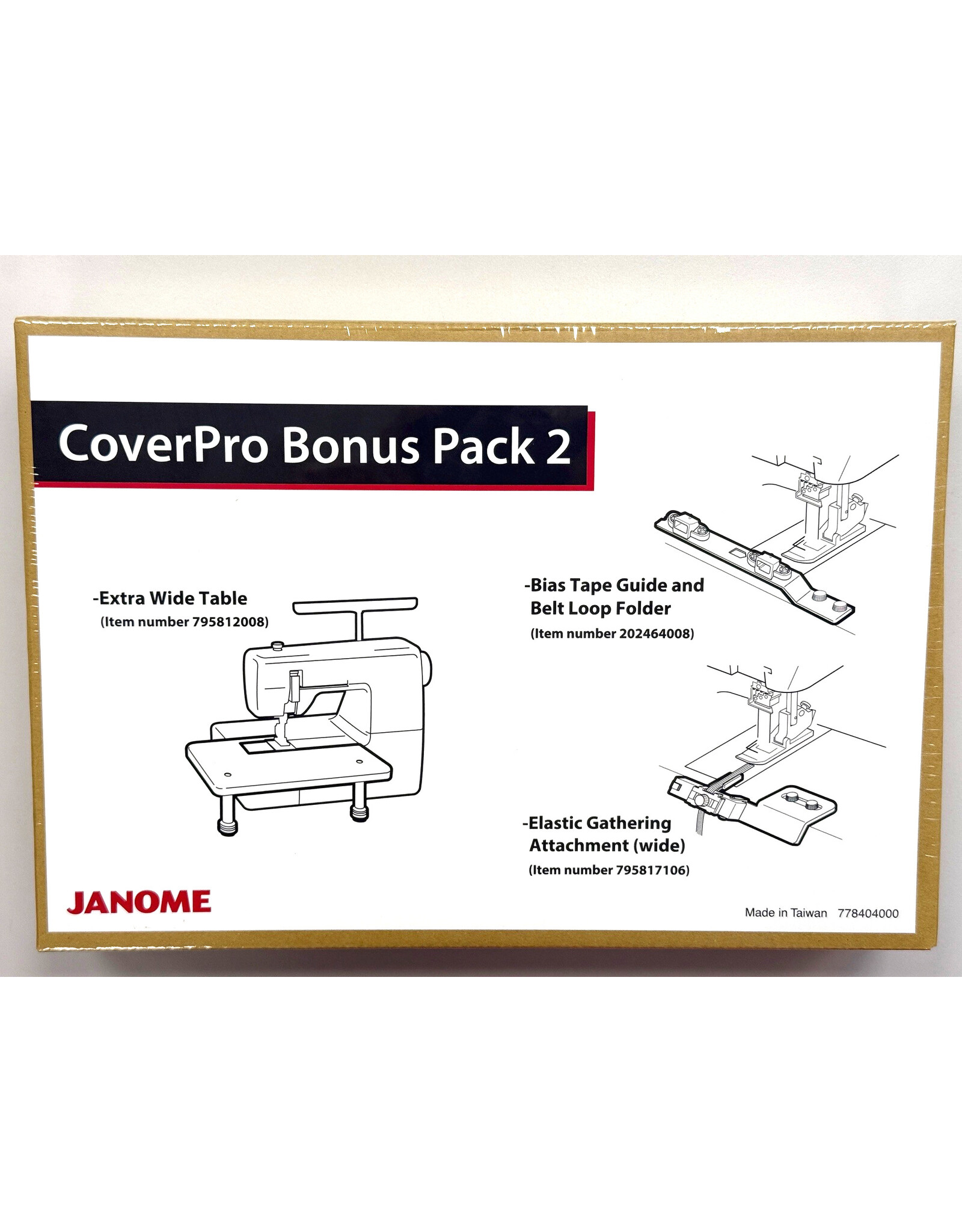 Janome Janome CoverPro bonuskit 2
