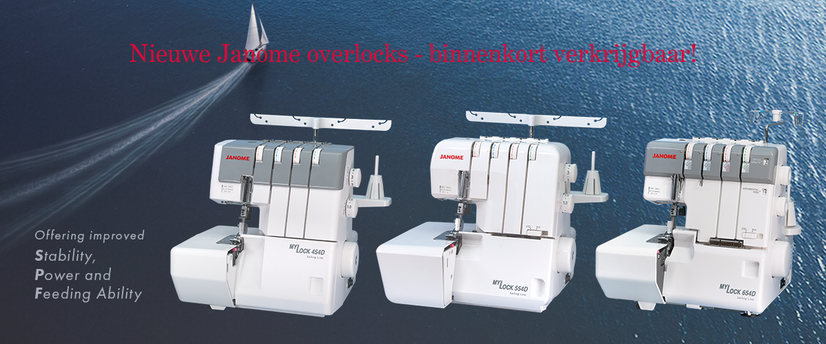 Nieuwe Janome overlockmachines