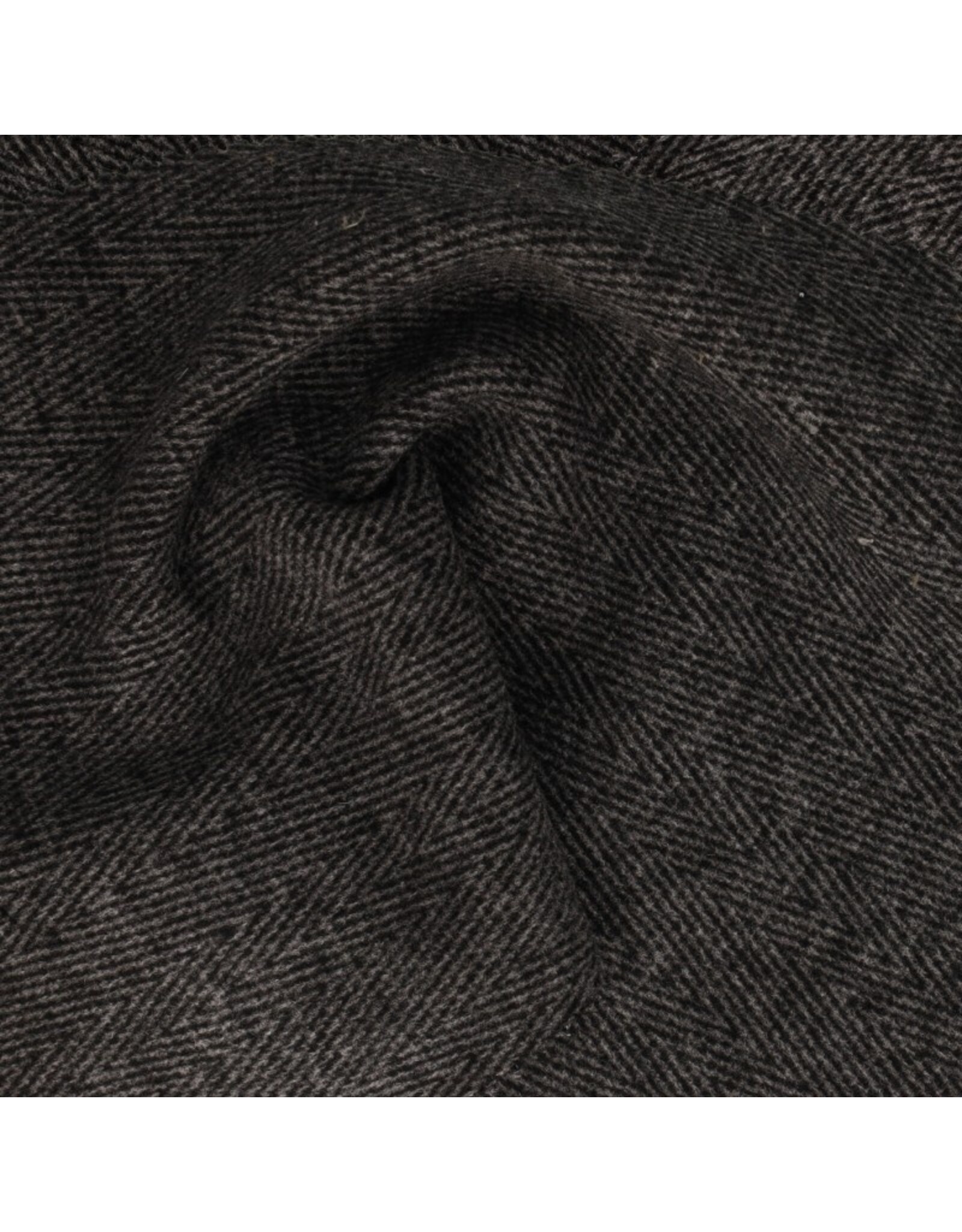 Manteau chevron zwart