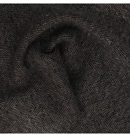 Manteau chevron zwart